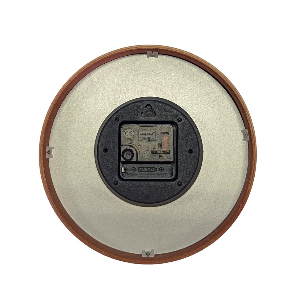 Veggklokke - Beyond Time Madera Mørkt Tre Hvit