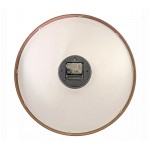 Veggklokke - Beyond Time Madera Grande Mørkt Tre Hvit