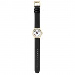 Armbåndsur Mondaine Classic Hvit/Lær Ø30 mm A658.30323.10SBBV