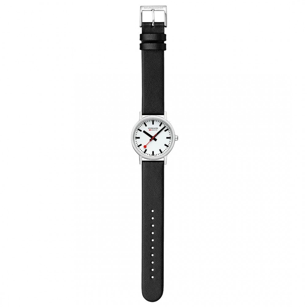 Armbåndsur Mondaine Classic Hvit/Lær Ø36 mm A660.30314.11SBBV