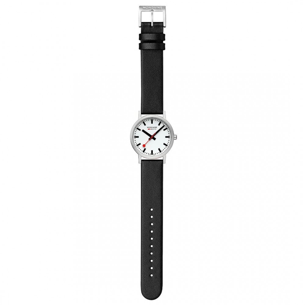 Armbåndsur Mondaine Classic Hvit/Lær Ø36 mm A660.30314.16SBBV