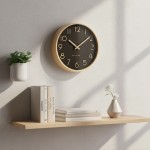 Veggklokke - Beyond Time Madera Lyst Tre Svart