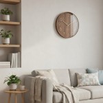 Veggklokke - Beyond Time Madera Grande Mørkt Tre