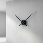 Veggklokke kun med visere Hands Svart