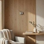 Veggklokke kun med visere Hands Mini Silver