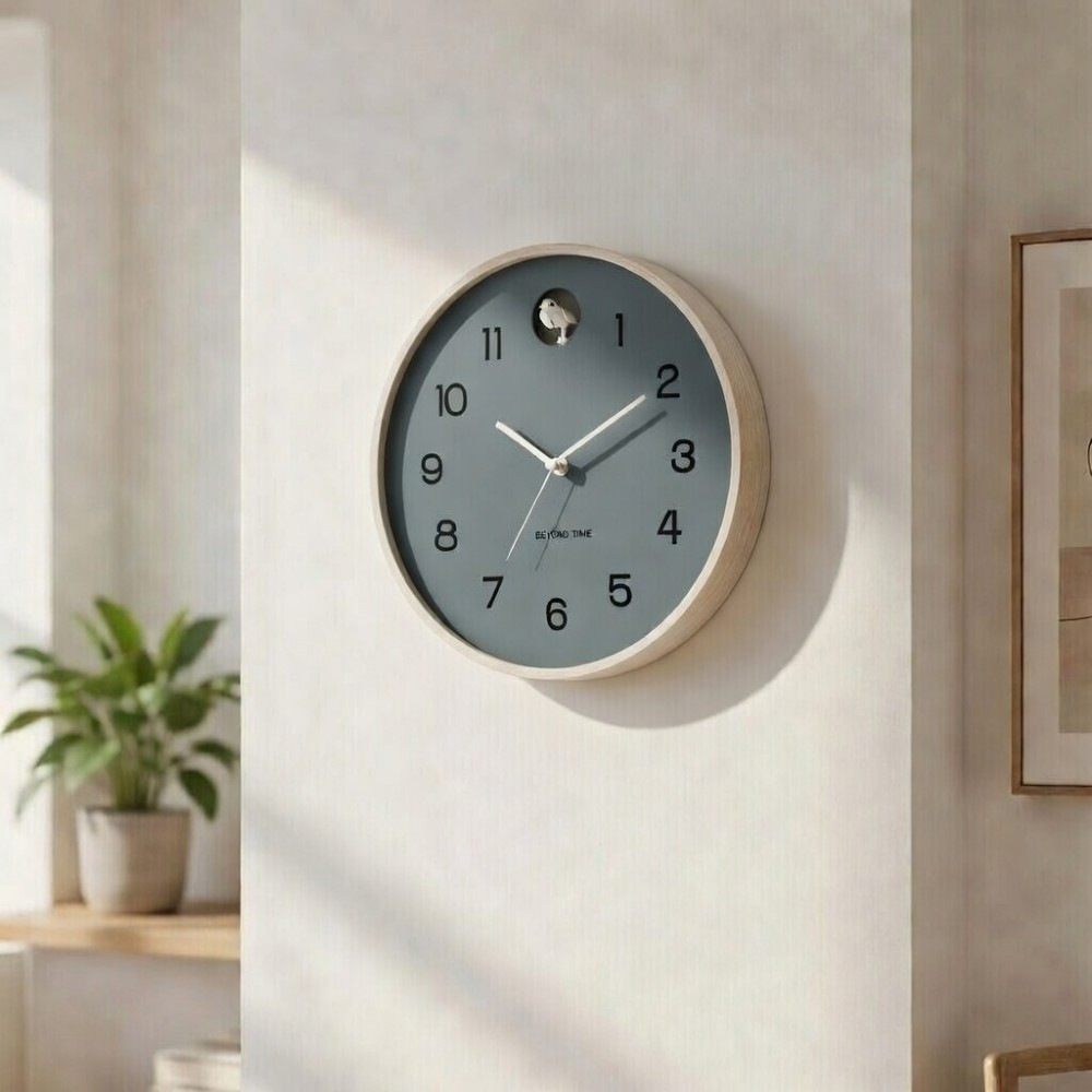 Veggklokke / Gjøkur - Beyond Time Natural Cuckoo Grå