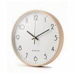 Veggklokke - Beyond Time Legna Lyst Tre Hvit