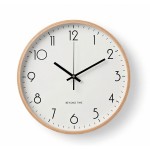 Veggklokke - Beyond Time Legna Lyst Tre Hvit