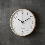 Veggklokke - Beyond Time Legna Lyst Tre Hvit