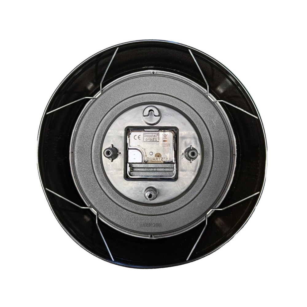 Veggklokke retro - Beyond Time 50s Svart