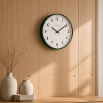 Veggklokke - Beyond Time Nord Mørk Grønn