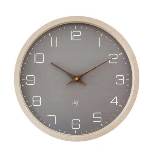 Veggklokke - NeXtime Eco Beige