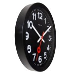 Veggklokke - NeXtime Station Number Svart