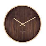 Veggklokke - NeXtime Oslo Brun