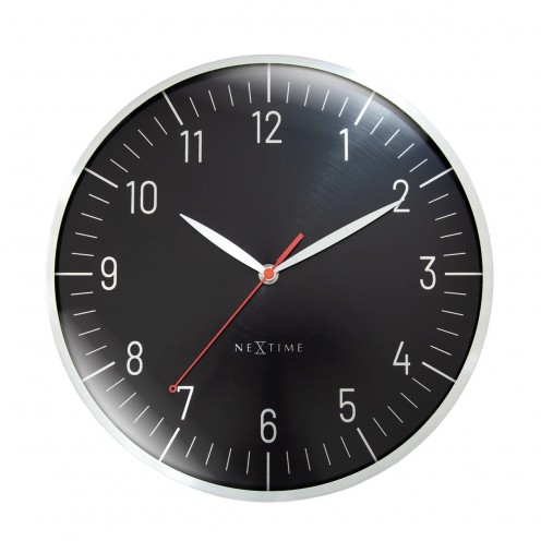 Veggklokke - NeXtime Frankfurt Svart