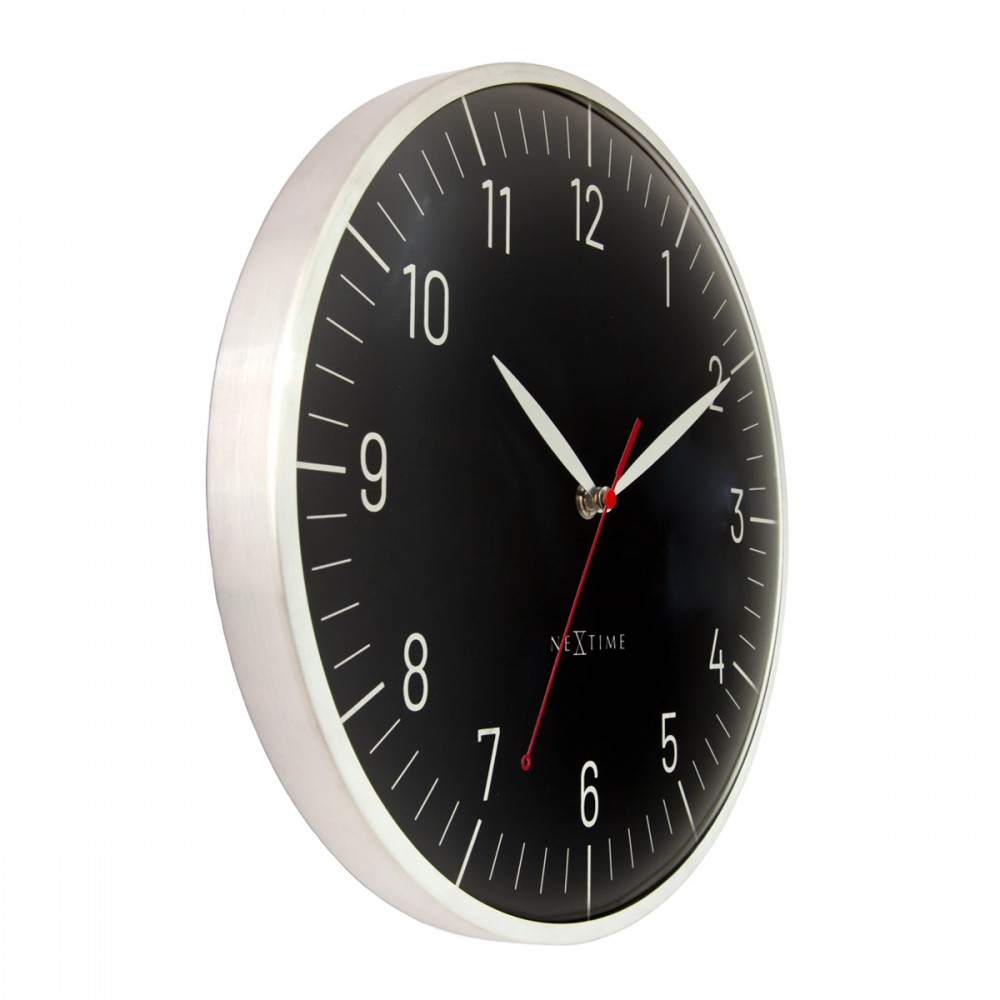 Veggklokke - NeXtime Frankfurt Svart