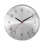 Veggklokke - NeXtime Frankfurt Sølv