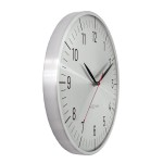 Veggklokke - NeXtime Frankfurt Sølv