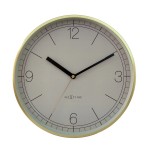 Veggklokke - NeXtime Nova Gull/Beige