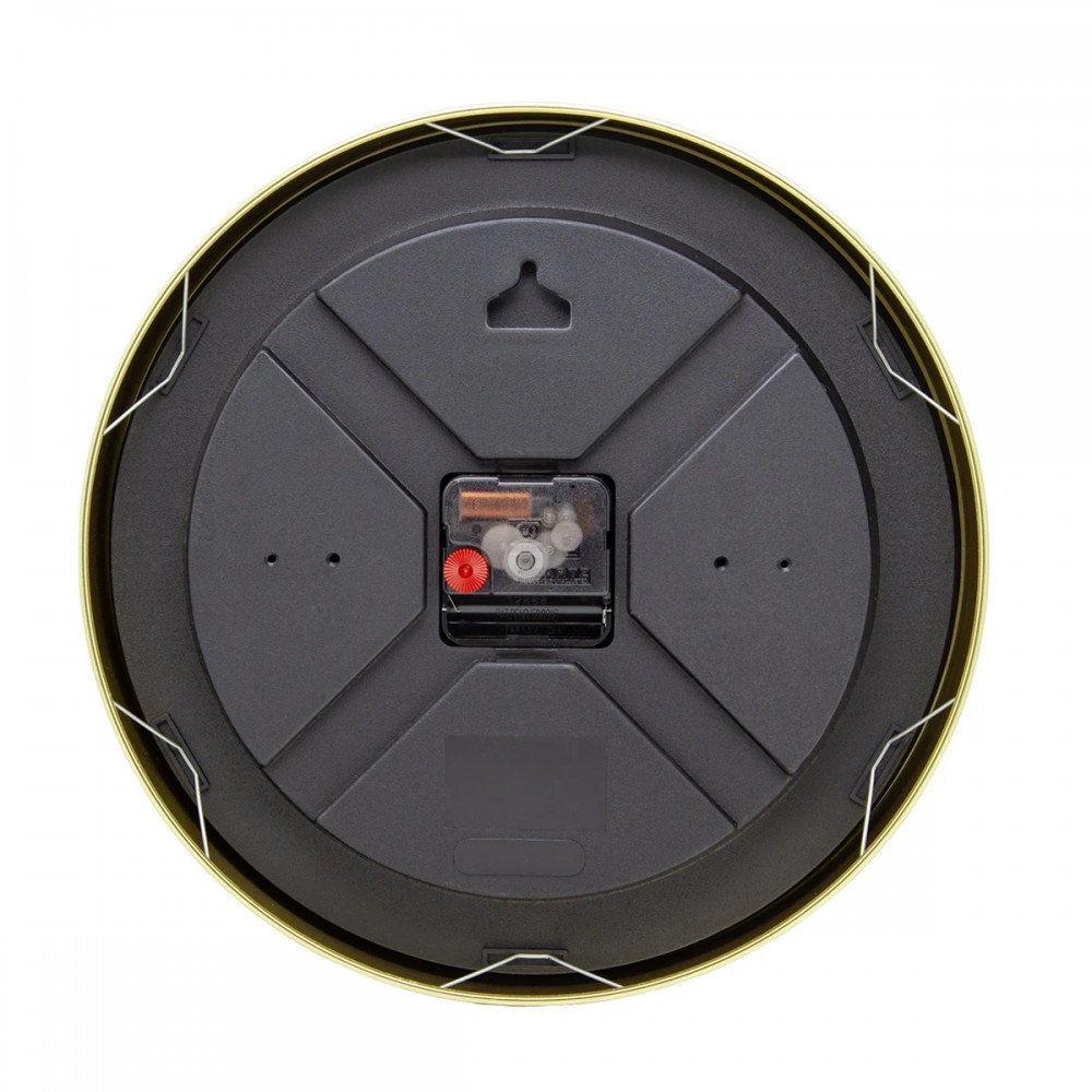Veggklokke - NeXtime Nova Gull/Brun